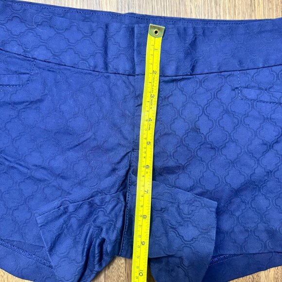 Lilly Pulitzer Ellie Blue Print Fringed Tassel Shorts Sz 0 Festival‎ Boho Preppy - Picture 10 of 12